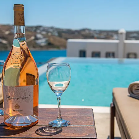Carpe Diem Mykonos ,heated Pool! 오르노스