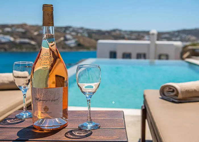 Carpe Diem Mykonos ,heated Pool! 오르노스