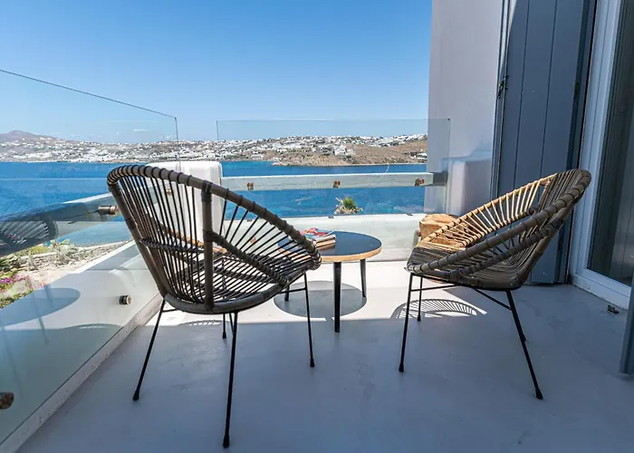 Carpe Diem Mykonos ,heated Pool! 오르노스