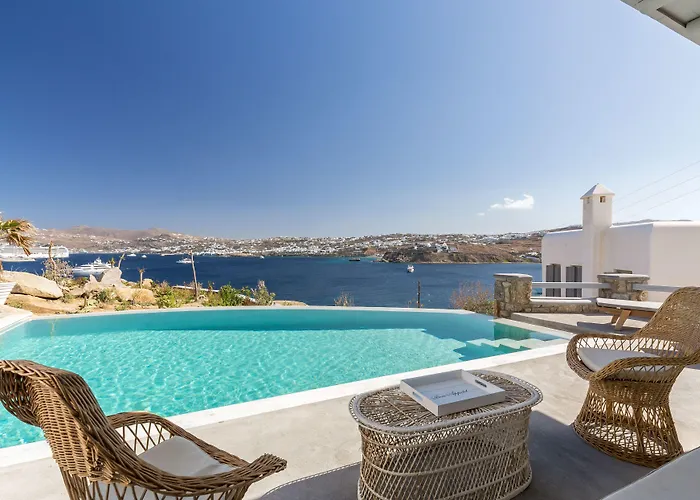 Carpe Diem Mykonos ,heated Pool! * 오르노스